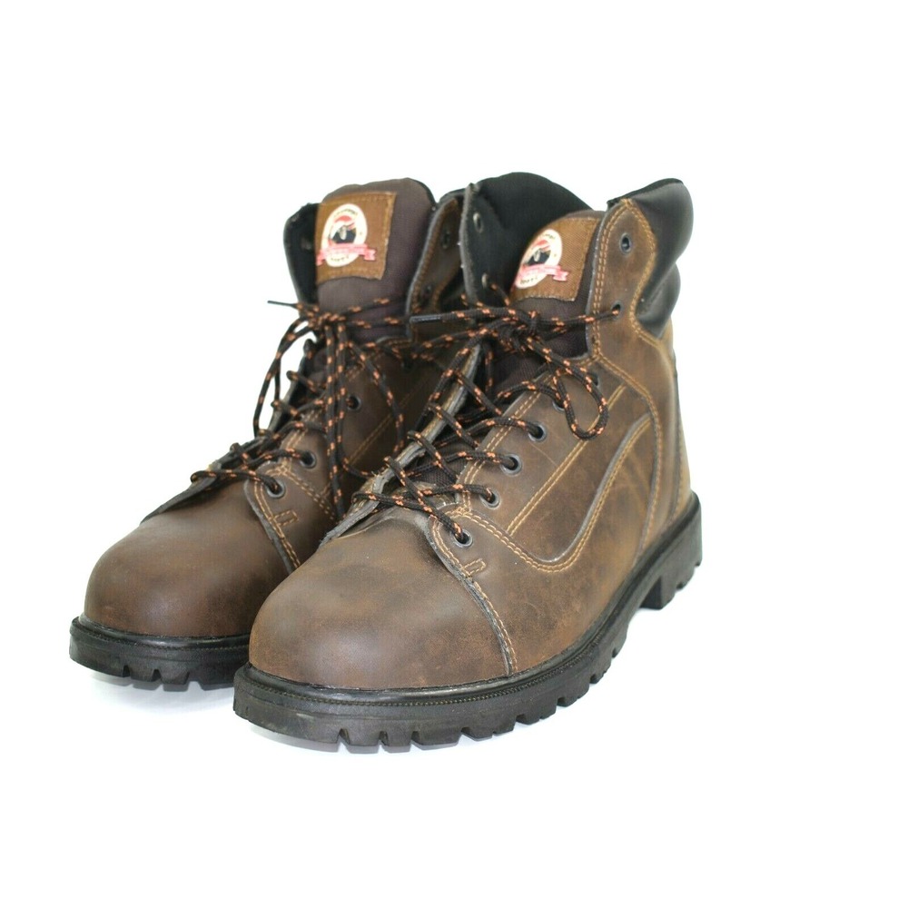 Brahma Rambler Men's Brown Steel‎ Toe Work Boots Lace Up Size 12 - Picture 2 of 12